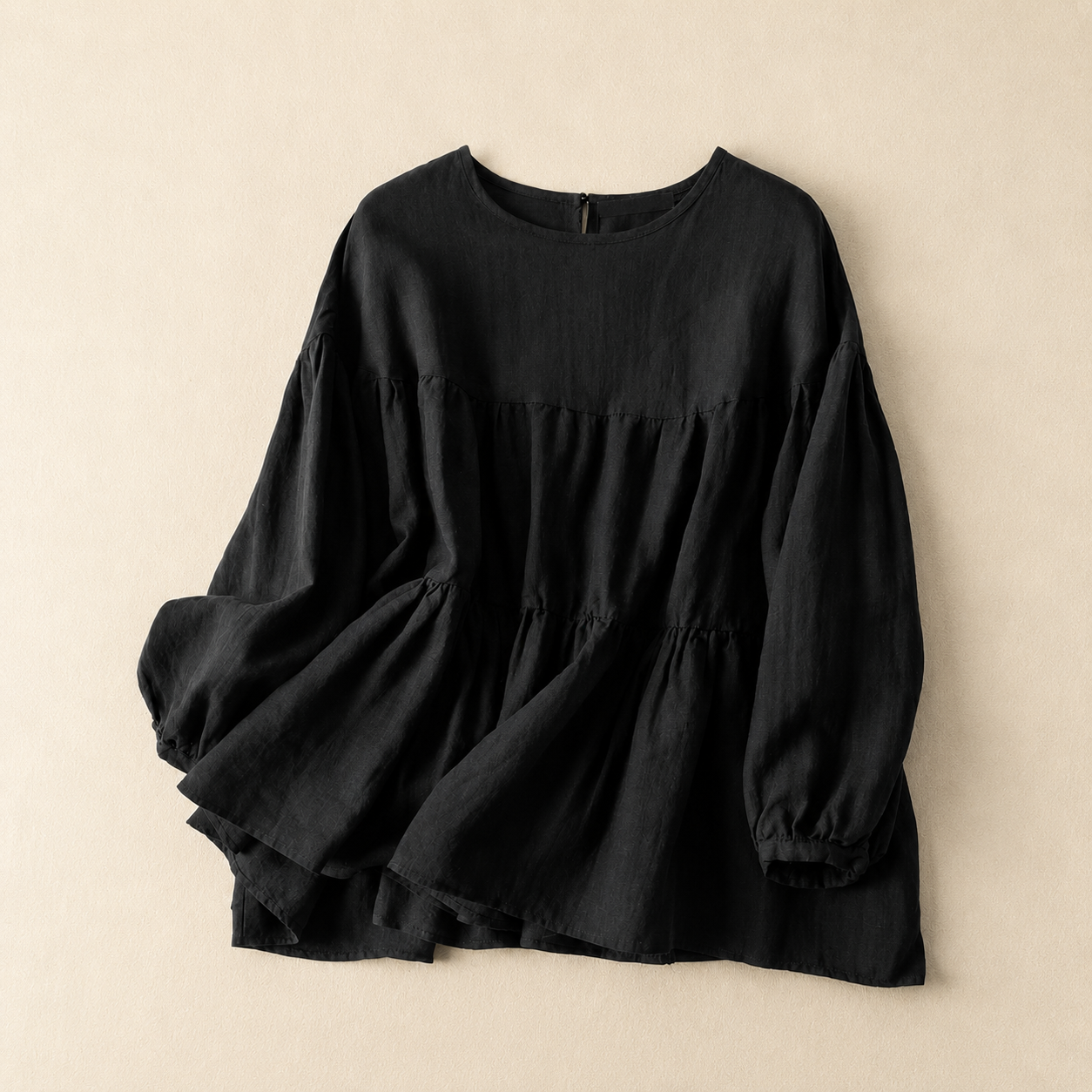 Isla Tiered Linen Blouse