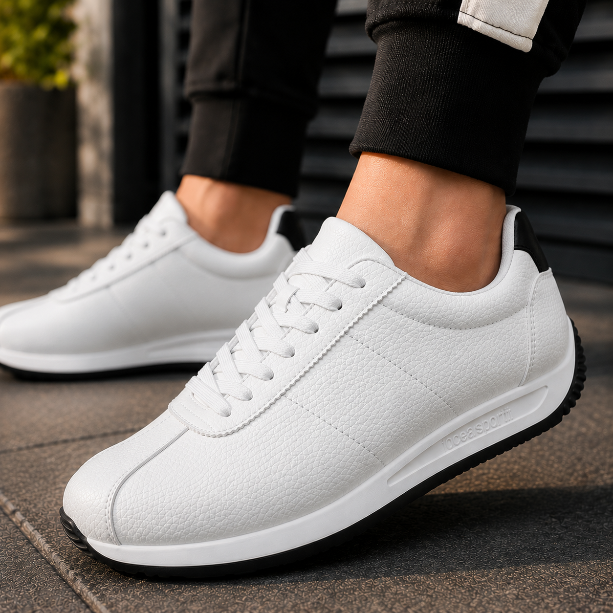 Easton Leather Court Sneakers