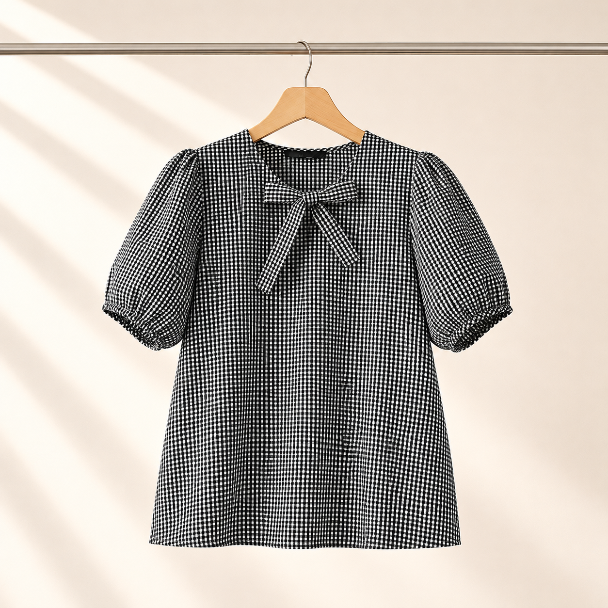 Clara Bow Gingham Blouse