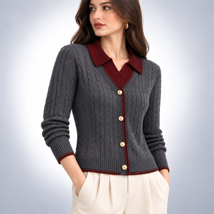 Hollis Layered Knit Cardigan