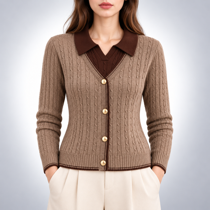 Hollis Layered Knit Cardigan