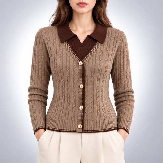 Hollis Layered Knit Cardigan