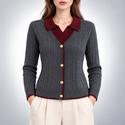 Hollis Layered Knit Cardigan