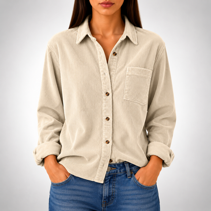 Ava Long Sleeve Corduroy Shirt