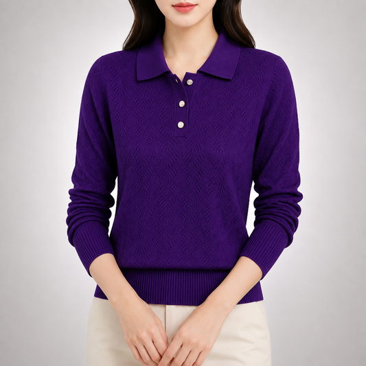 Lila Knit Polo Sweater
