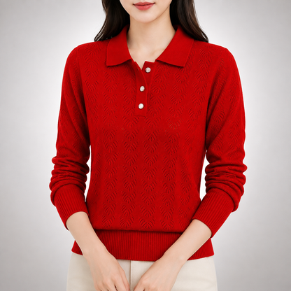 Lila Knit Polo Sweater