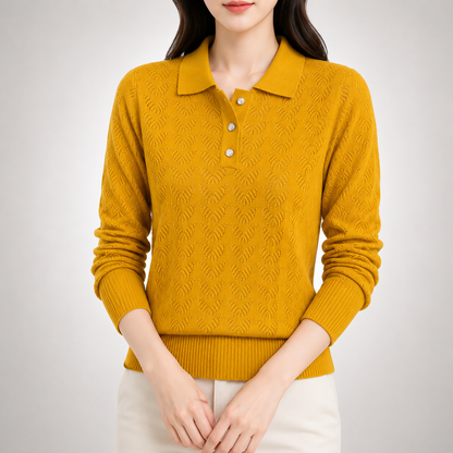 Lila Knit Polo Sweater