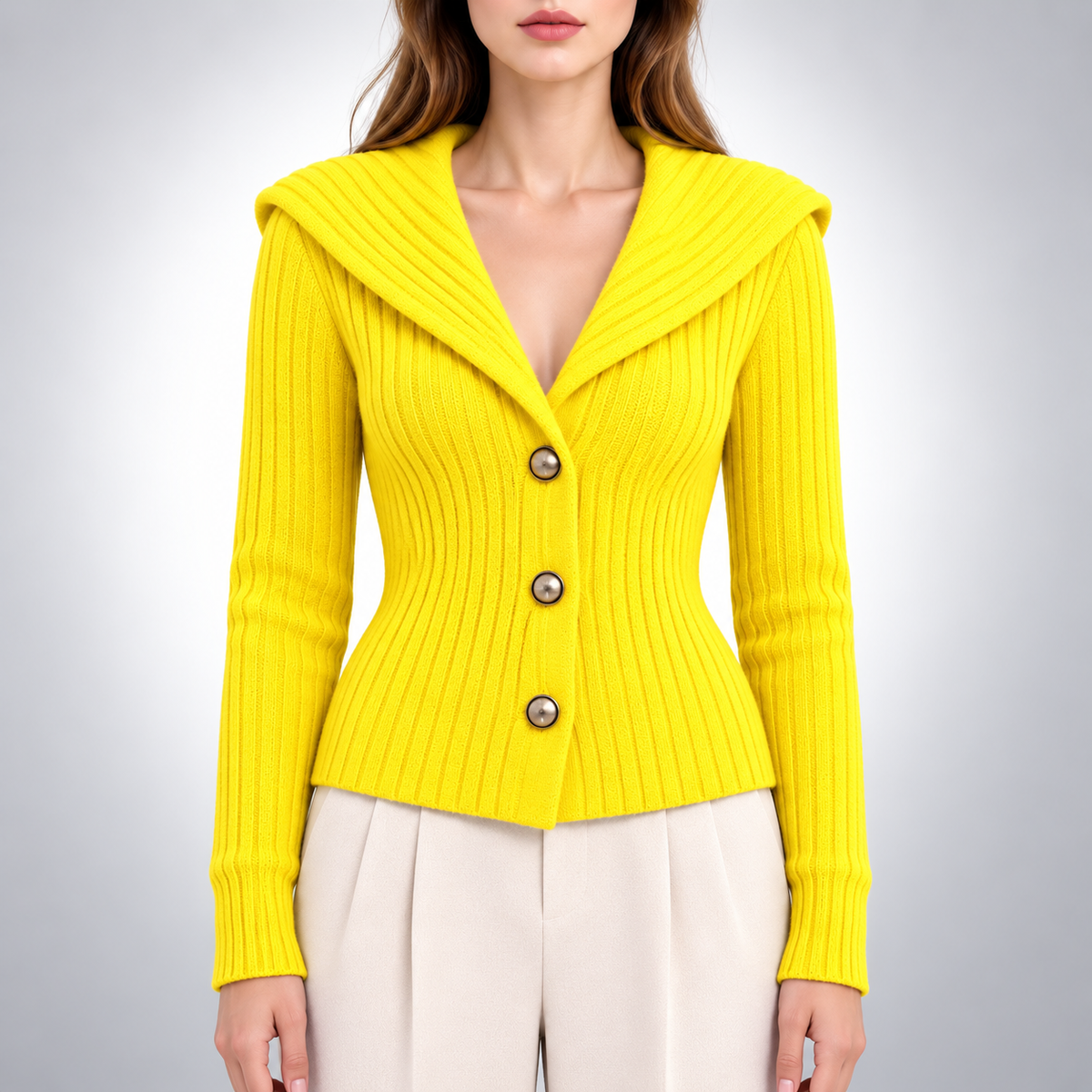 Margaux Ribbed Knit Cardigan