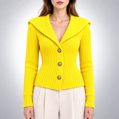 Margaux Ribbed Knit Cardigan