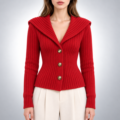 Margaux Ribbed Knit Cardigan
