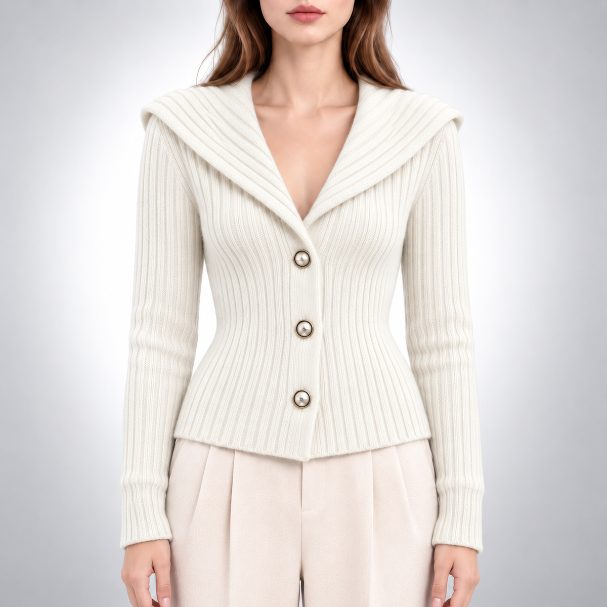 Margaux Ribbed Knit Cardigan