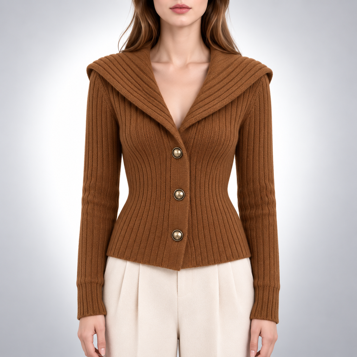 Margaux Ribbed Knit Cardigan