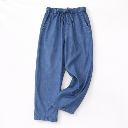 Sutton Drawstring Denim Pants