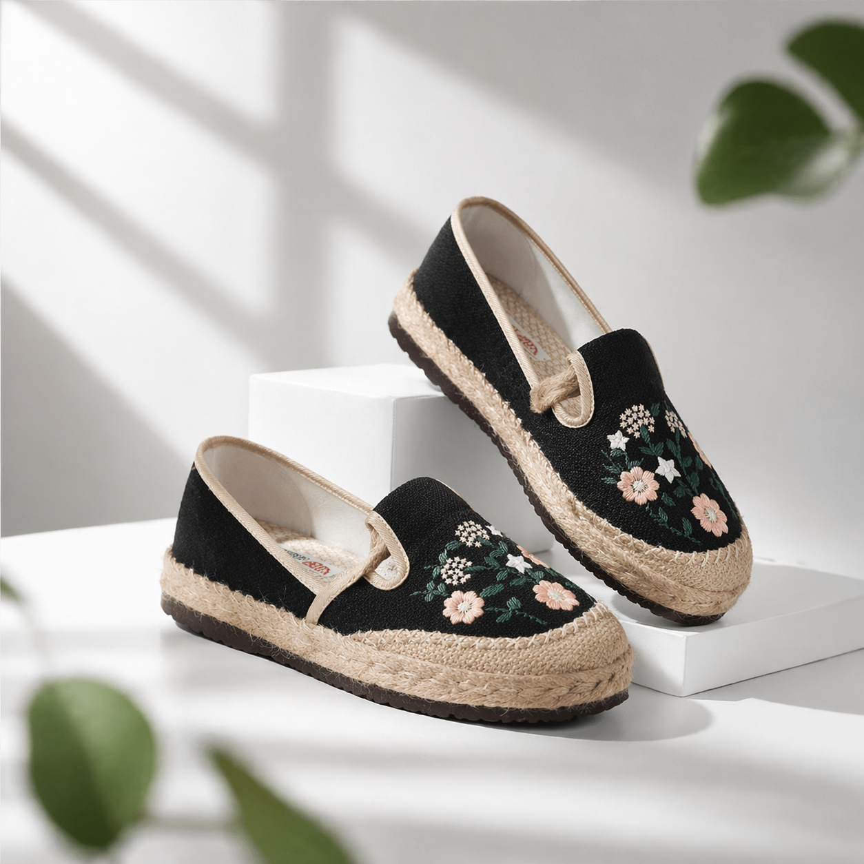 Floral Espadrille Loafers