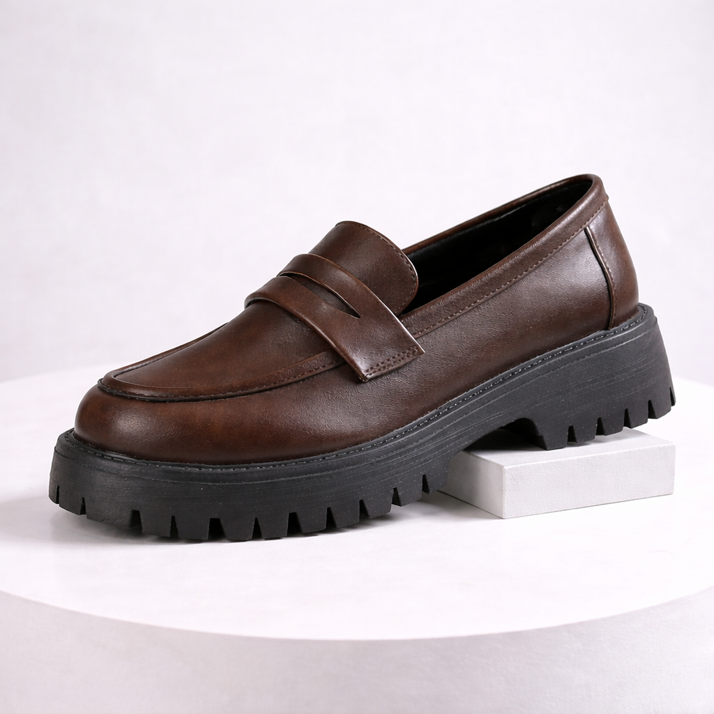 Madeline Platform Leather Loafers