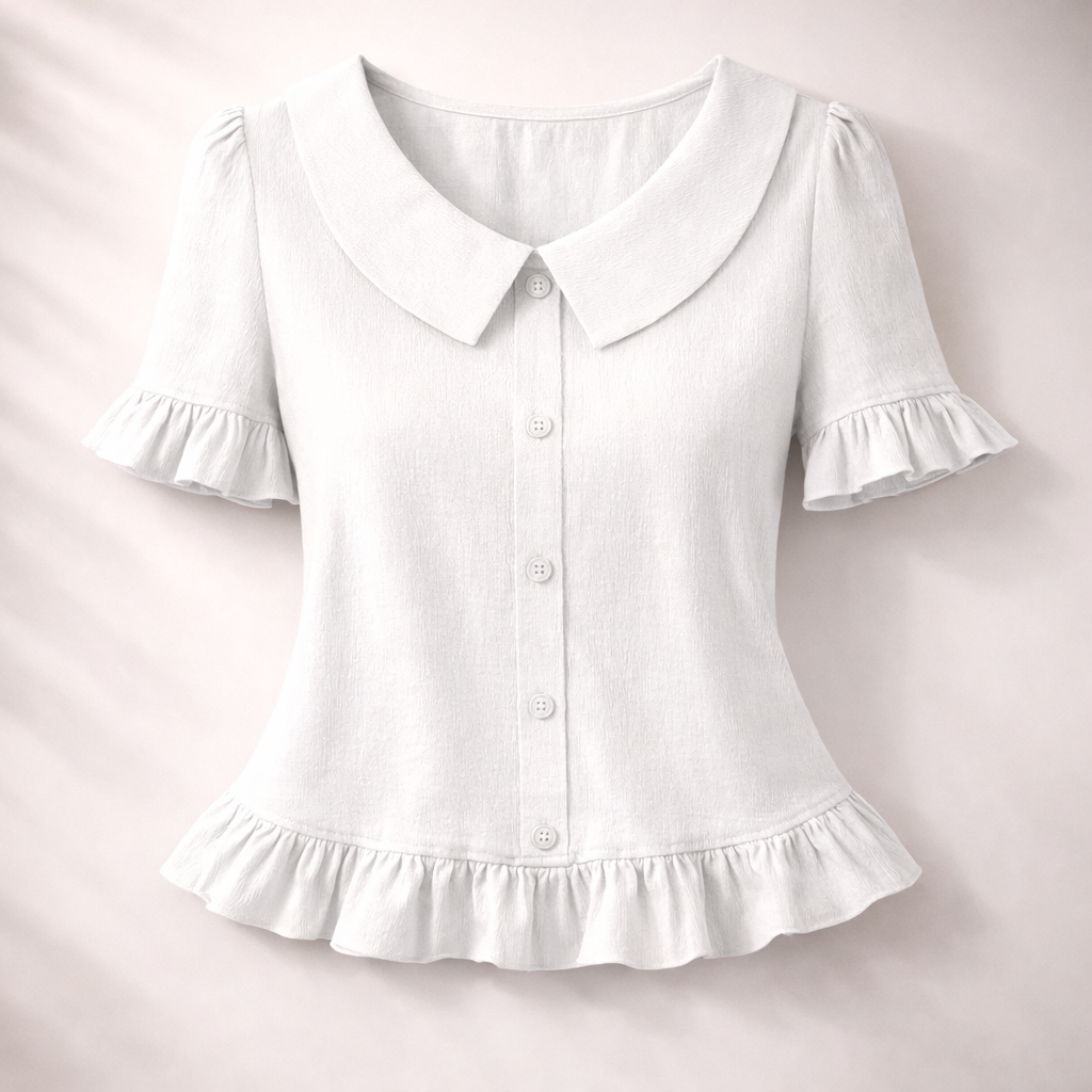 Sienna Collar Ruffle Blouse