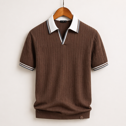 Harrington Knit Polo Shirt