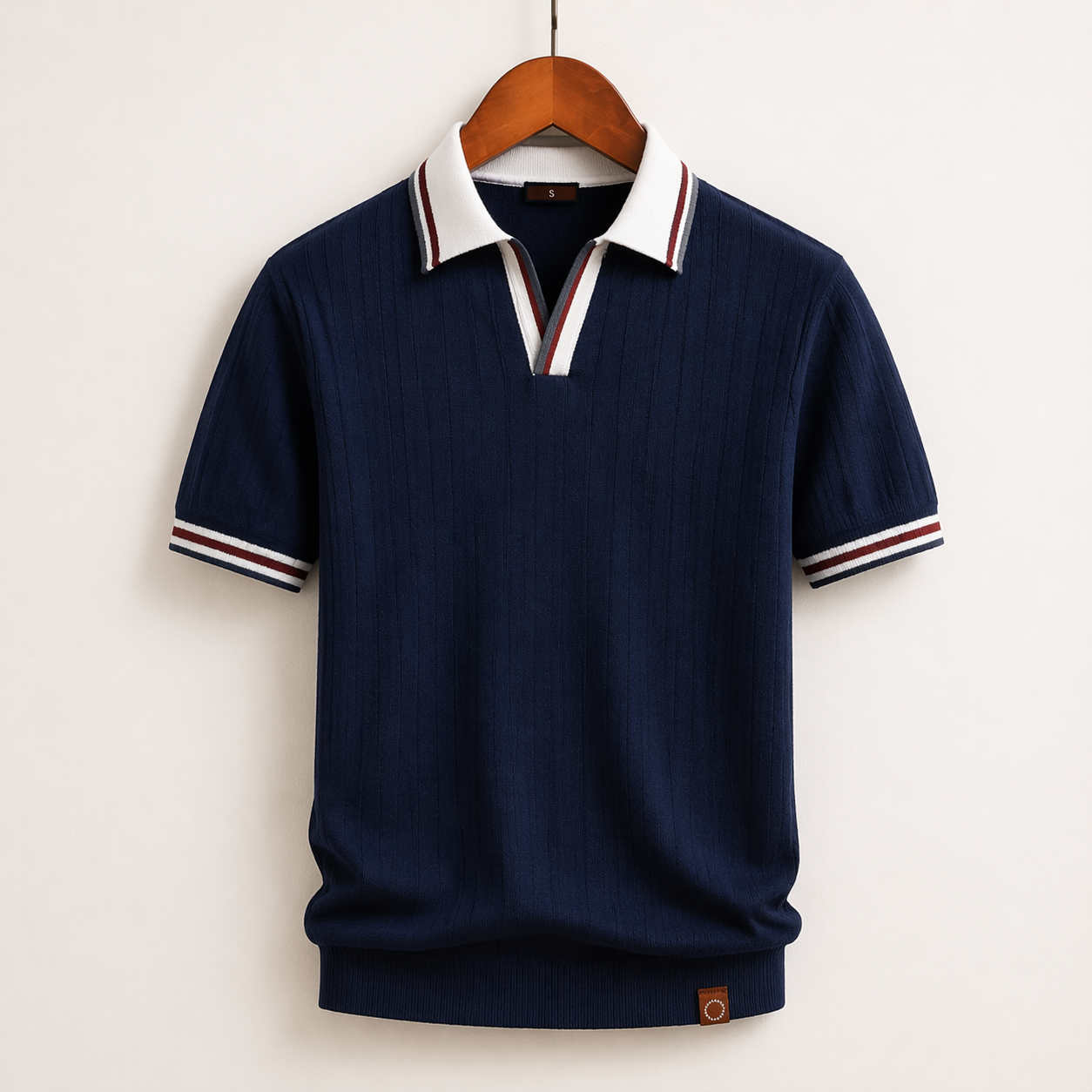 Harrington Knit Polo Shirt