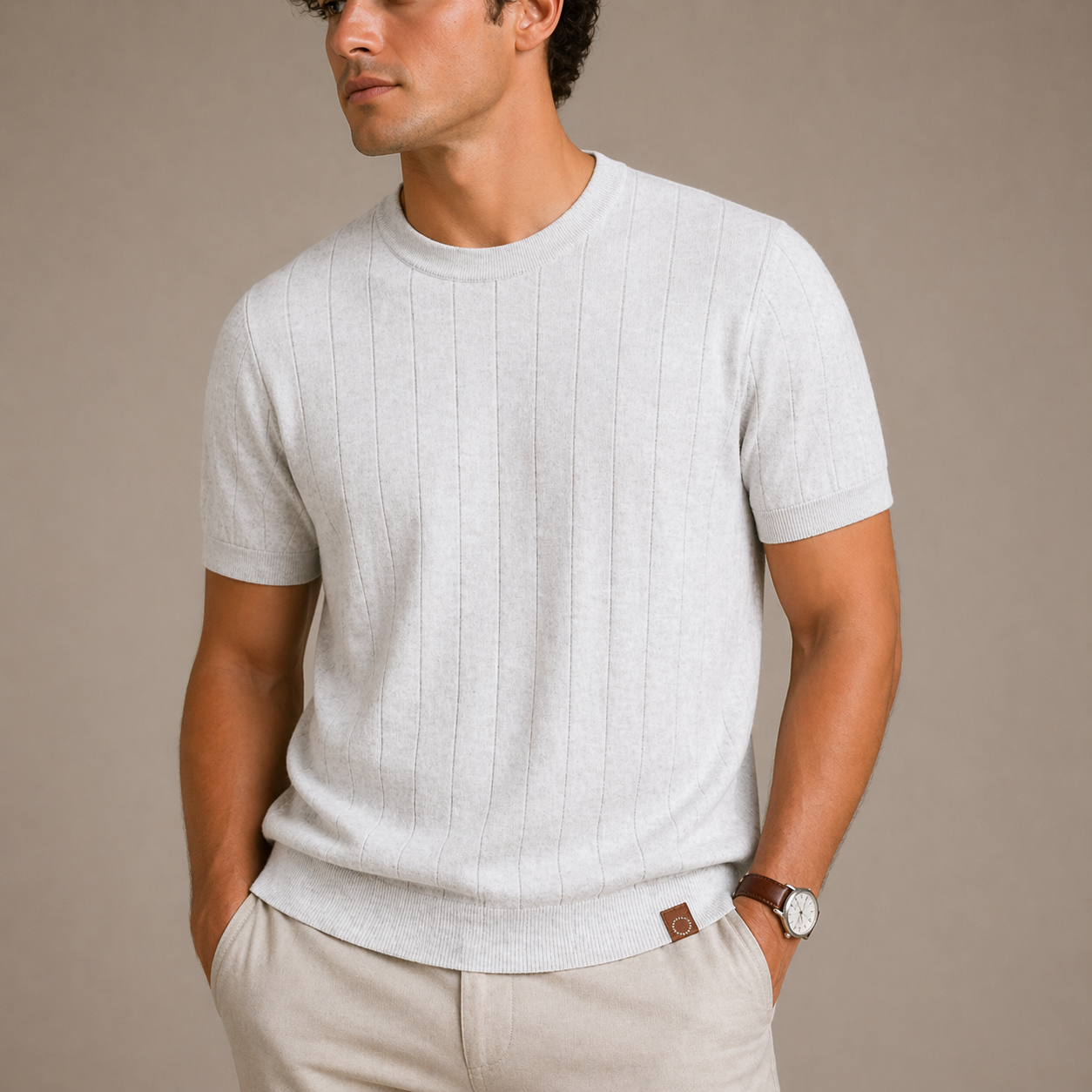 Easton Ribbed Cotton Tee