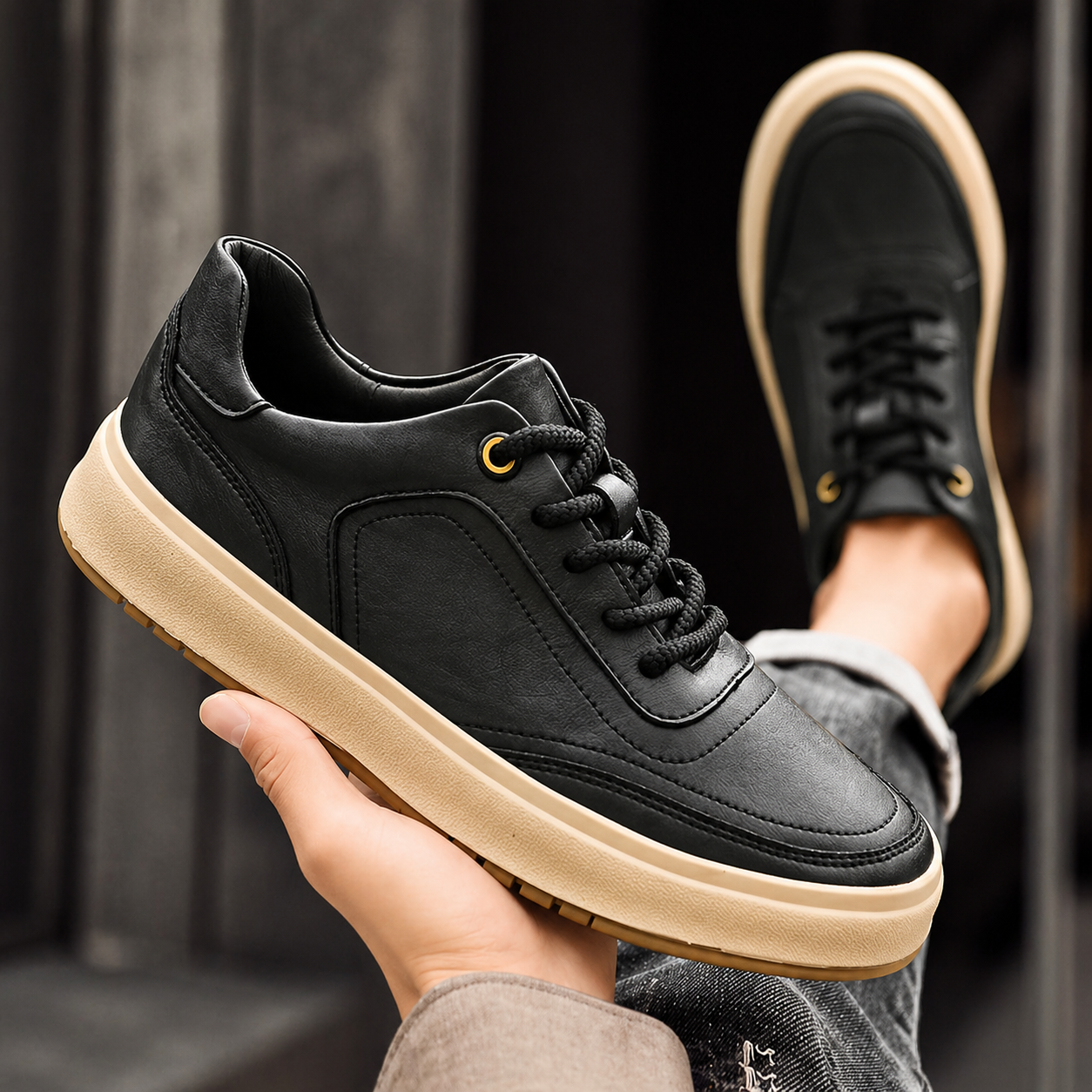 Declan Leather Sneakers