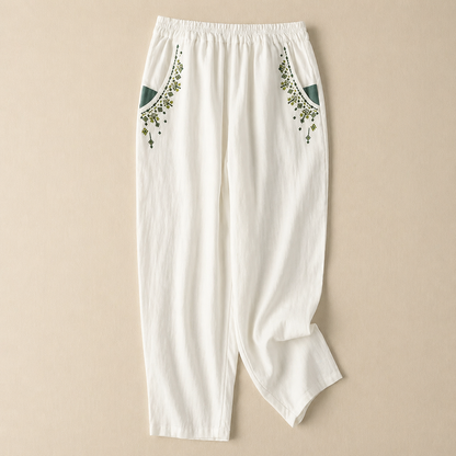 Amélie Cotton Linen Pants