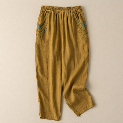 Amélie Cotton Linen Pants