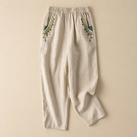Amélie Cotton Linen Pants