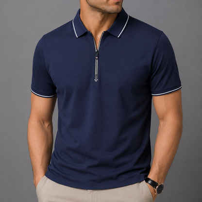 Roman Zip Polo