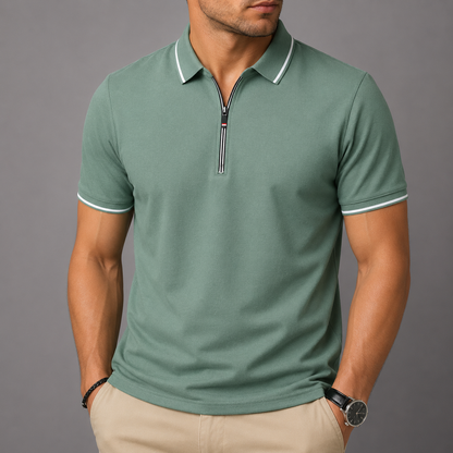Roman Zip Polo