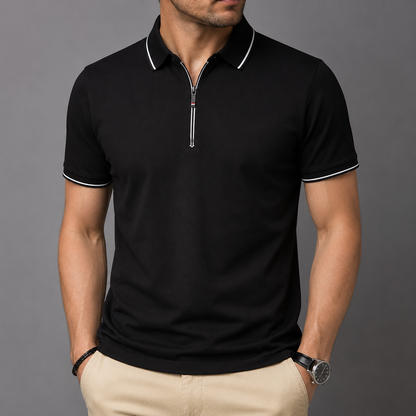 Roman Zip Polo