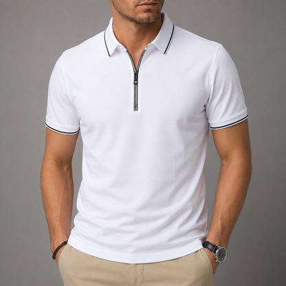 Roman Zip Polo