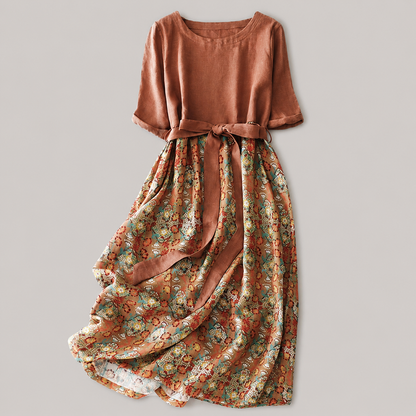 Aveline Floral Tie Waist Dress