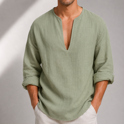Leon Cotton Linen Shirt