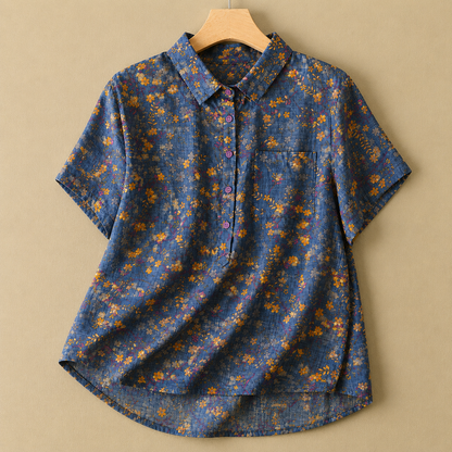 Colette Cotton Linen Blouse