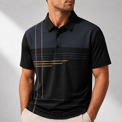 Alden Striped Performance Polo
