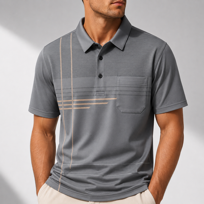 Alden Striped Performance Polo
