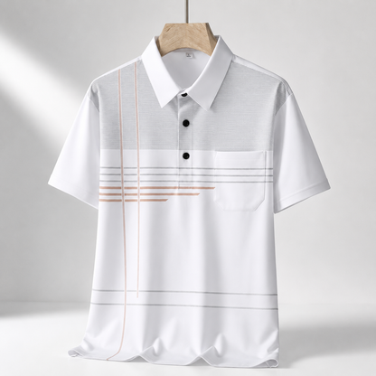 Alden Striped Performance Polo