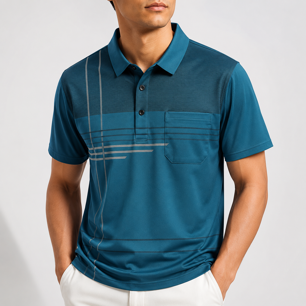 Alden Striped Performance Polo