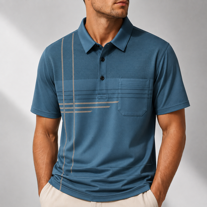 Alden Striped Performance Polo
