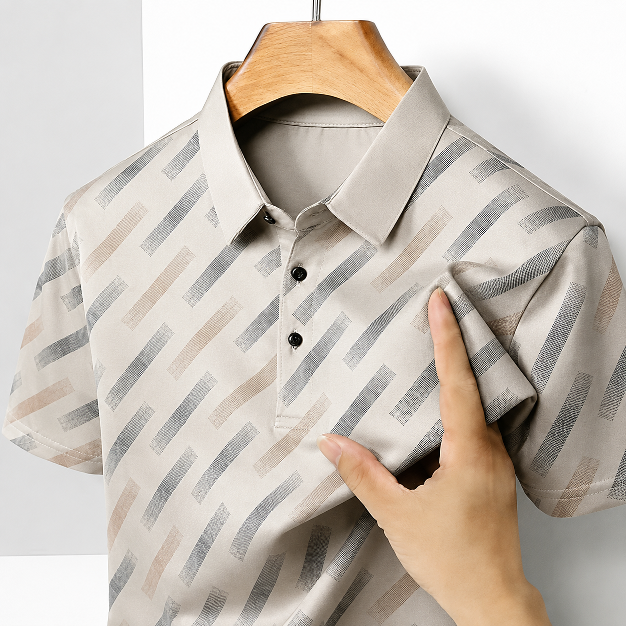 Arden Geometric Polo Shirt