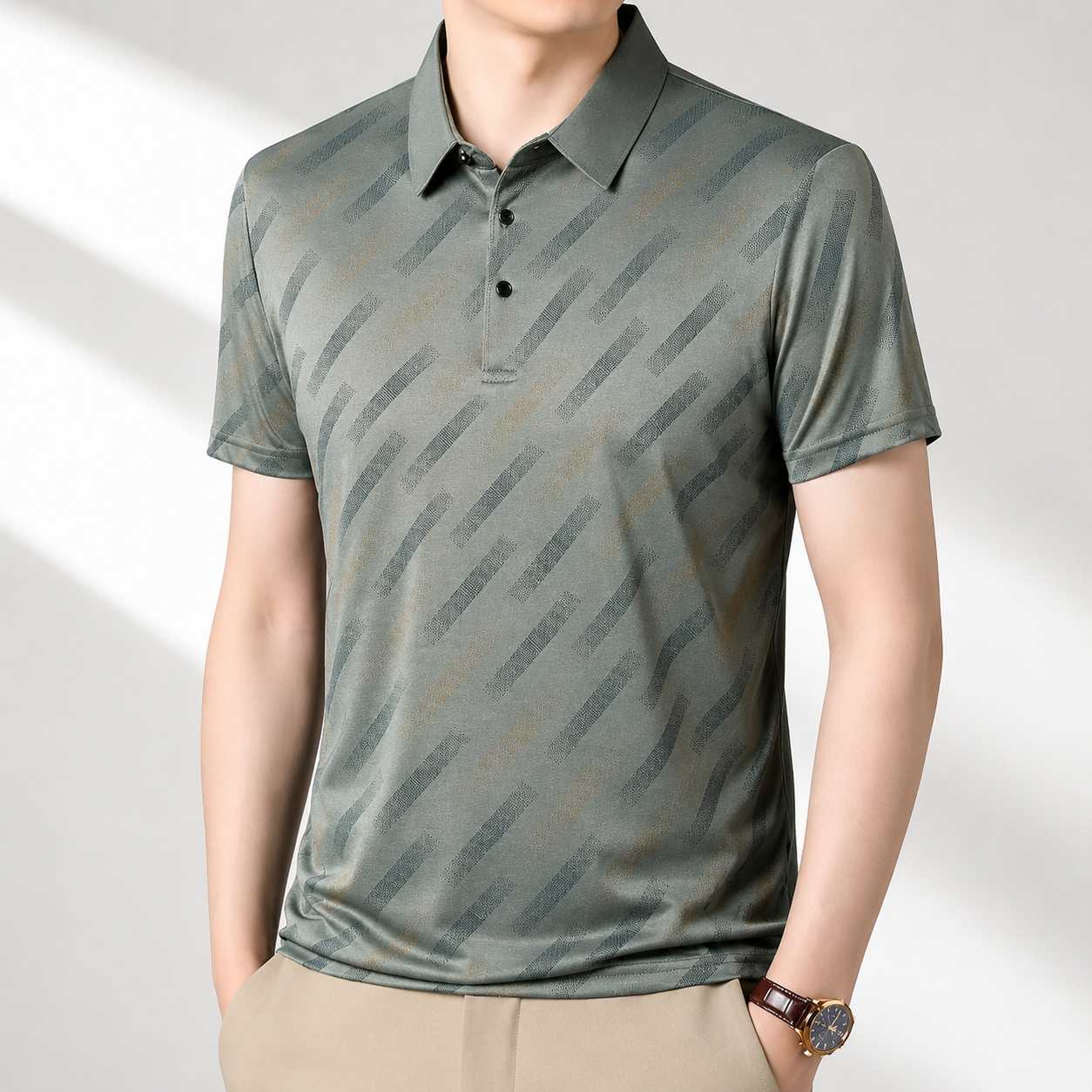 Arden Geometric Polo Shirt