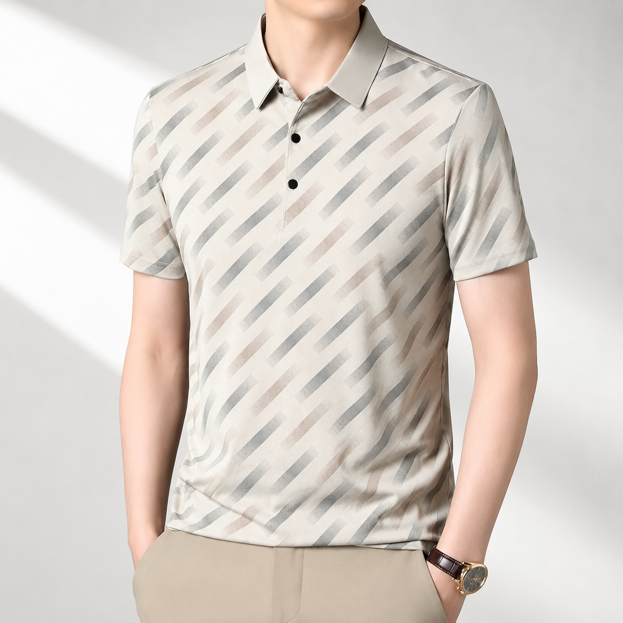 Arden Geometric Polo Shirt
