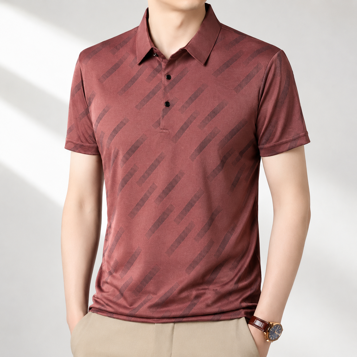 Arden Geometric Polo Shirt