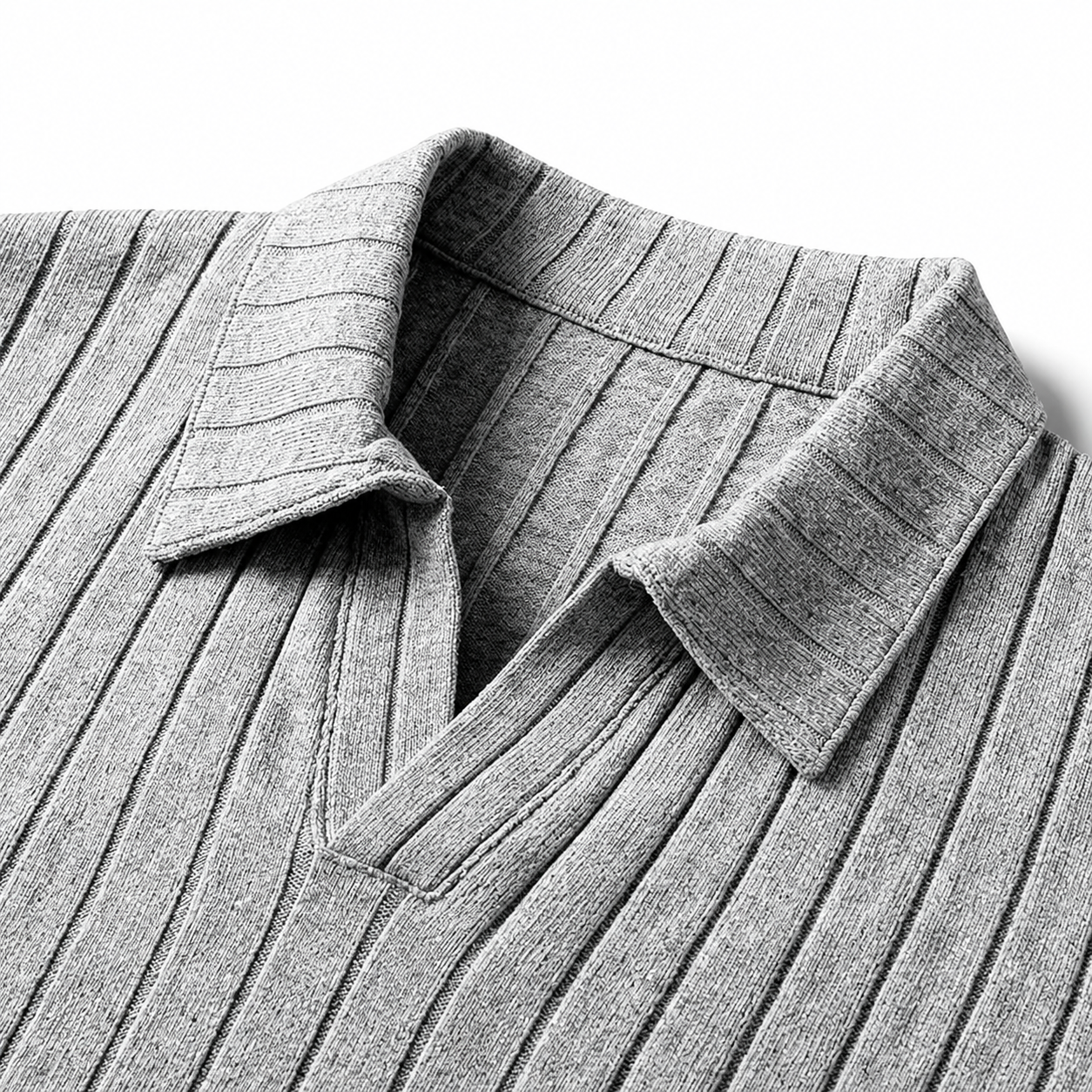 Arden Ribbed Knit Polo Shirt