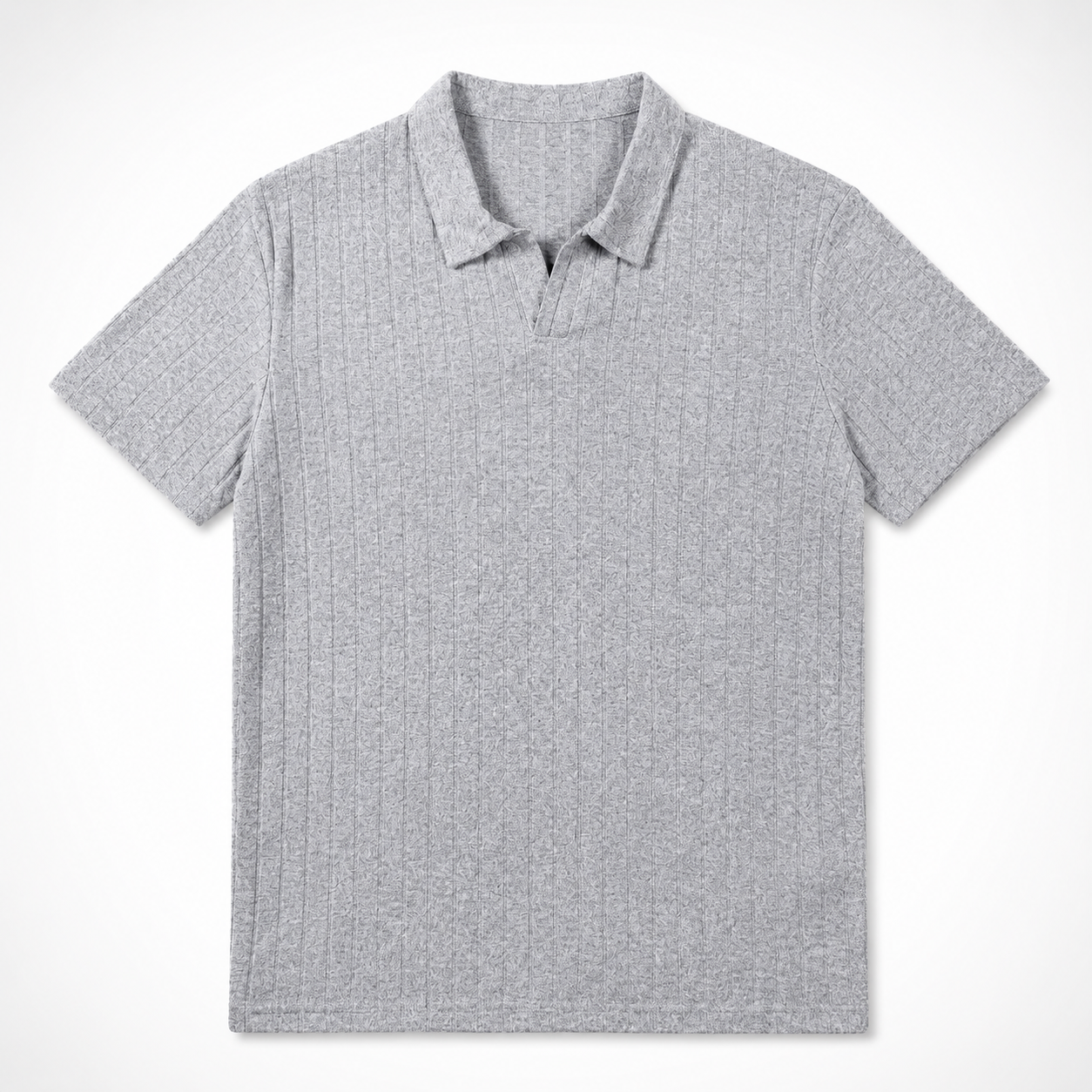 Arden Ribbed Knit Polo Shirt