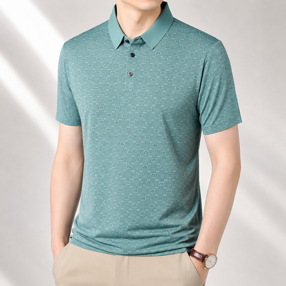 Preston Geometric Polo Shirt