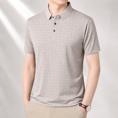 Preston Geometric Polo Shirt