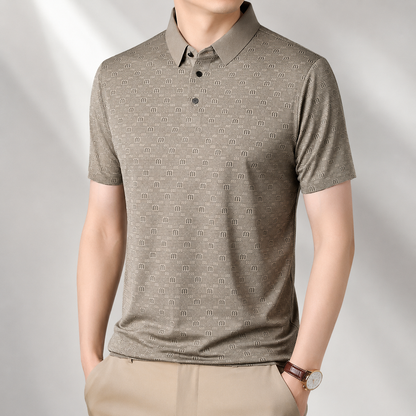 Preston Geometric Polo Shirt