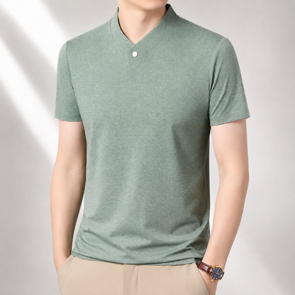 Alden One-Button V-Neck Tee