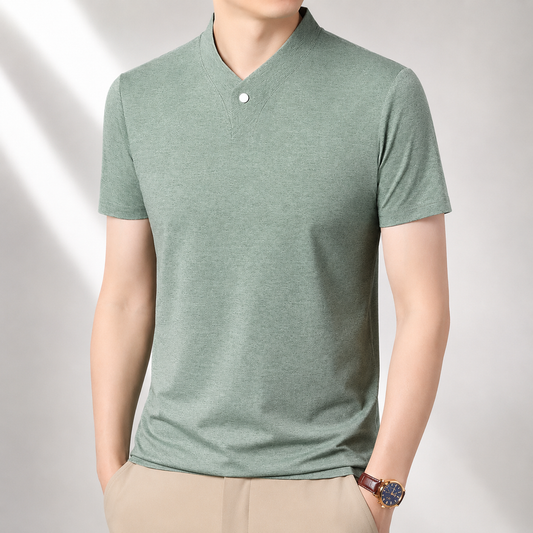 Alden One-Button V-Neck Tee